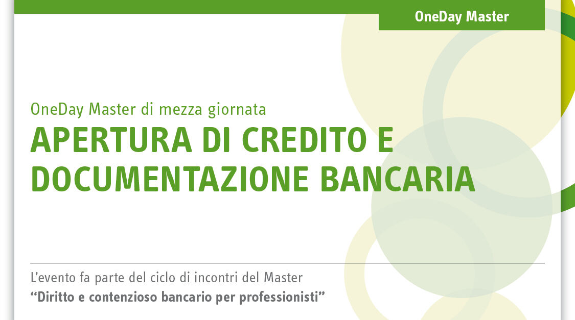 Immagine Apertura di credito e documentazione bancaria | Euroconference